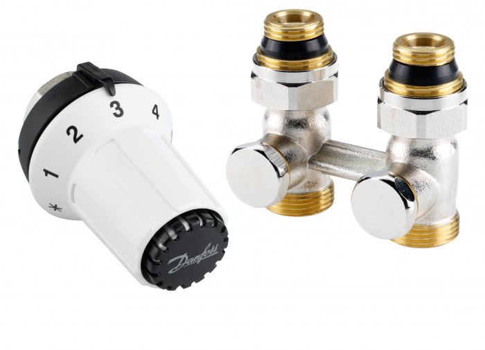 Комплект радіаторний прямий M30x1,5 Danfoss RAS-CK + RLV-KS  (013G5275)