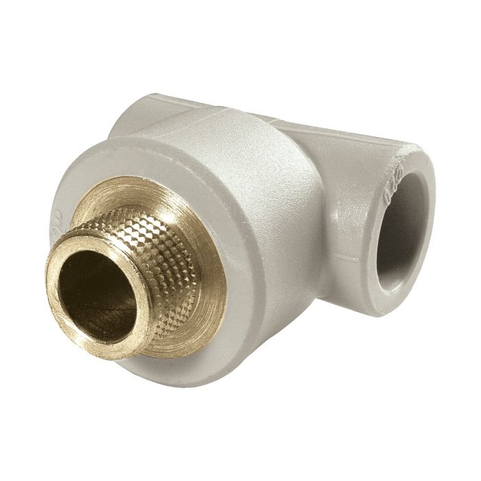 Трійник з зовнішньою різьбою d20-1/2"