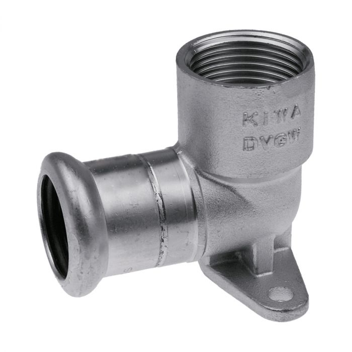 Коліно фіксоване з вушками коротке KAN-therm INOX