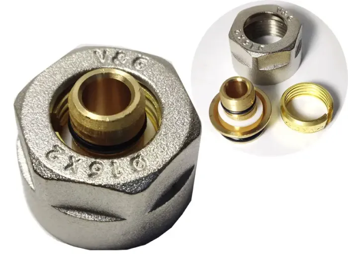 Адаптер для металополімерних труб 16x2,0 х 3/4” V&G 1/50 (VG-801101)