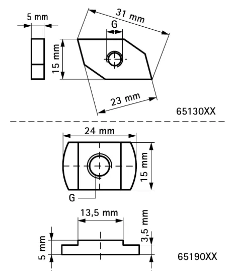 Канальна гайка швидкого монтажу Walraven BIS RapidRail® WM0 1-35