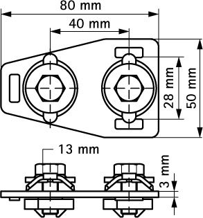 З'єднувач профілю Т-подібний Walraven BIS RapidRail® (6584090)