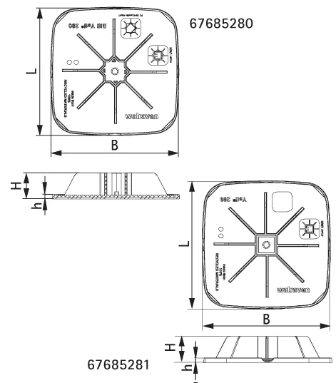 Покрівельна опора Walraven BIS Yeti 280 (67685280)