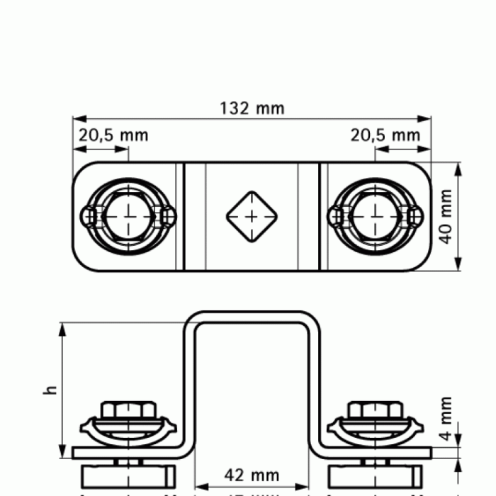 З’єднувач сідловий BIS RapidStrut® для 41х51мм G2 BUP1000 (665885405)