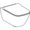 Унітаз підвісний Geberit Smyle Square Rimfree з кришкою soft close, тип Sandwich, білий (500.685.01.1)