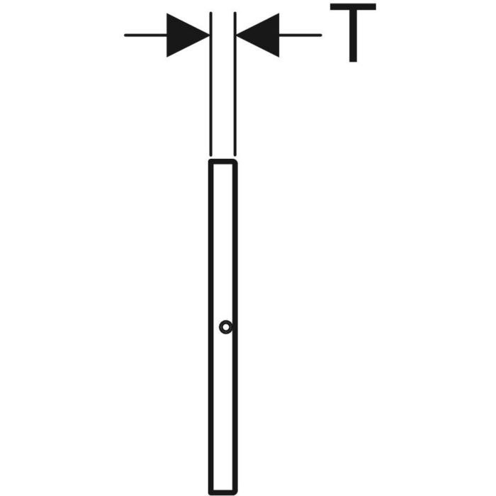 Захисна панель Geberit Sigma, з кріпленням на гвинтах (115.764.FW.1)