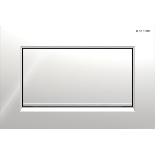 Змивна клавіша Geberit Sigma10 для змивання / зупинки змивання, Square, з кріпленням на гвинтах глянцевий хромований/глянсовий хром (115.893.KY. 1)