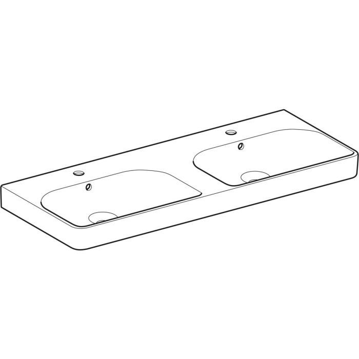 Подвійний умивальник Geberit Smyle Square (500.223.01.1)
