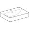 Накладний умивальник Geberit VariForm прямокутної форми, з полицею для отвору під змішувач (500.780.01.2)