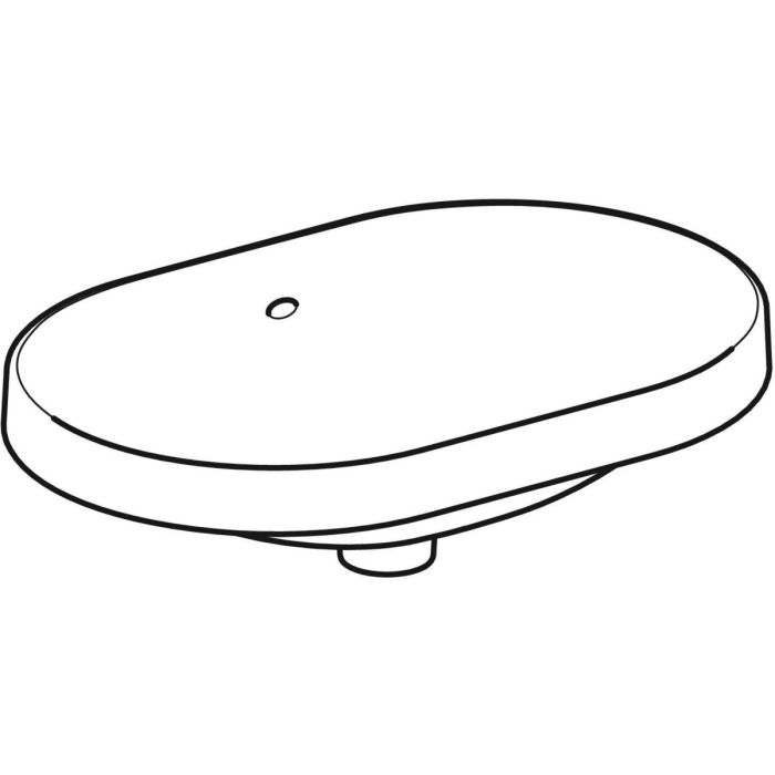 Вбудований умивальник Geberit VariForm еліптичної форми (500.729.01.2)