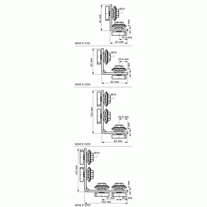 Кутовики 90° Walraven RapidStrut® G2 (BUP1000)