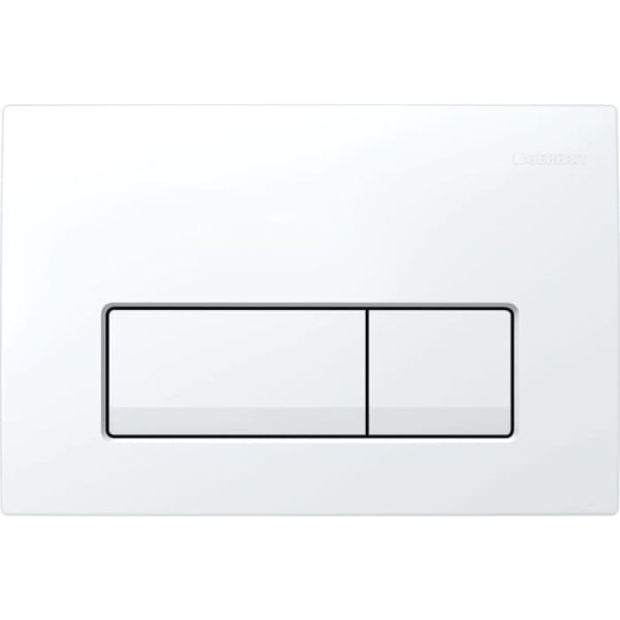 Змивна клавіша Geberit Delta50 для подвійного змиву, Square білий (115.119.11.1)