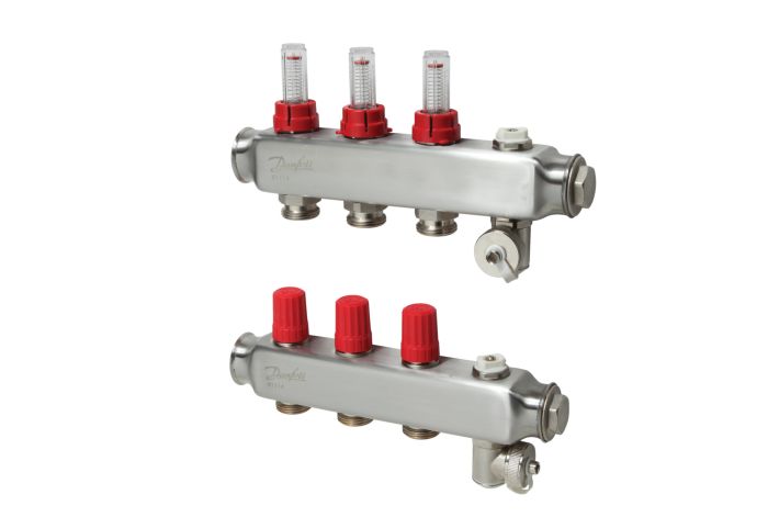 Колектор Danfoss SSM-F 3+3 з ротаметрами (088U0753)