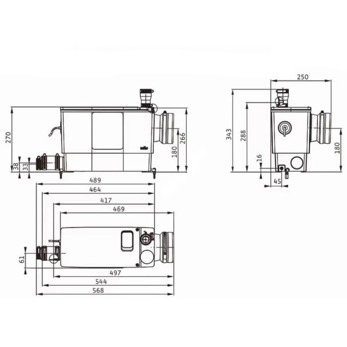 Насосна установка Wilo DrainLift MINI3-XS/WC-EF (6095128)