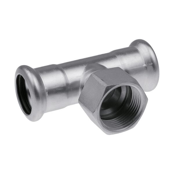 Трійник з внутрішньою різьбою press KAN-therm INOX