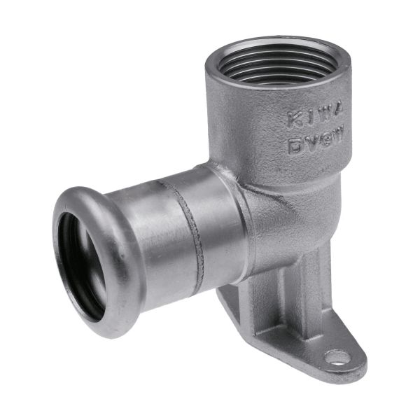 Коліно фіксоване з вушками довге KAN-therm INOX