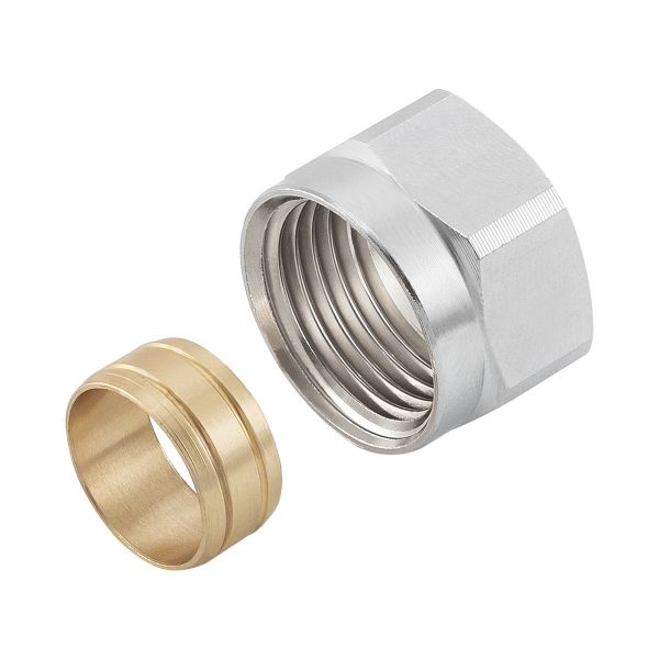Гайка і втулка затискна для мідної трубки 15 G1/2"