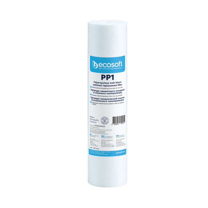 Картридж зі спіненого поліпропілену Ecosoft 2,5"x10" 1 мкм (CPV25101ECO)