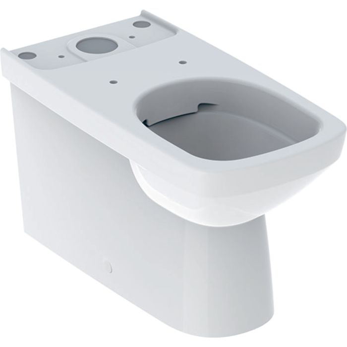 Унітаз підлоговий без бачка та кришки Geberit Selnova Square Rimfree білий (500.489.01.7)