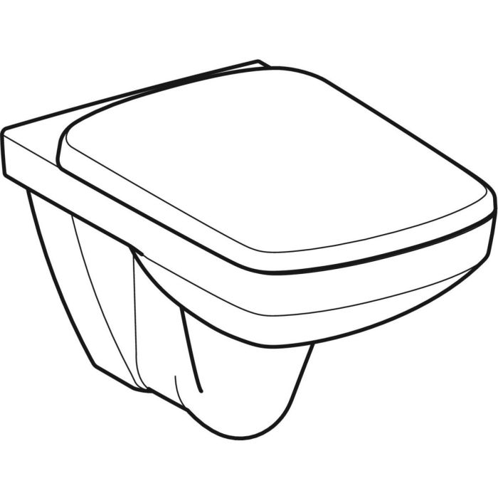 Унітаз підвісний воронкоподібний Geberit з кришкою soft-close Selnova Square (501.961.00.1)