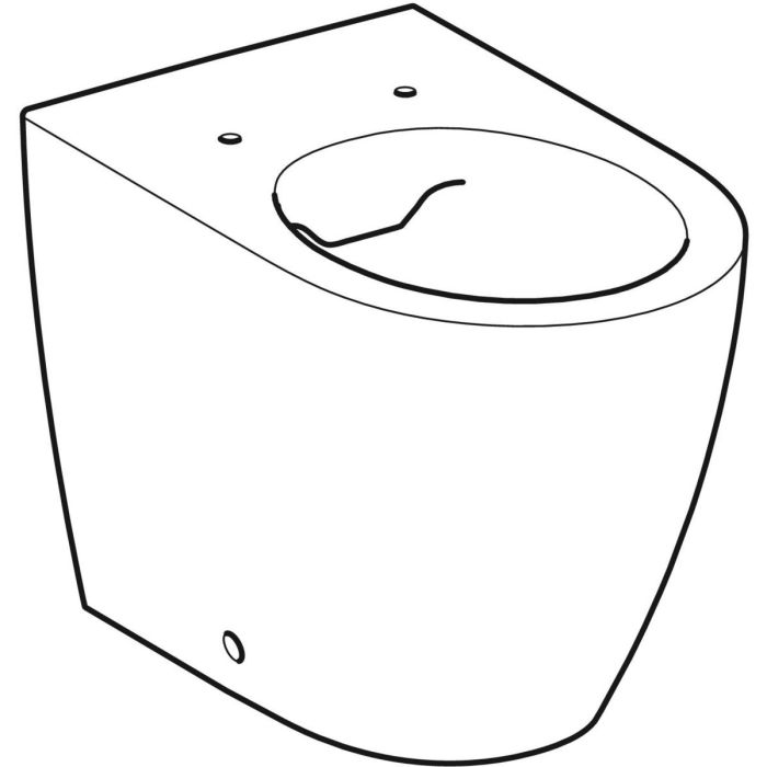 Унітаз підлоговий безободковый, без бачка, Rimfree, без кришки Geberit iCon, білий (200460000)