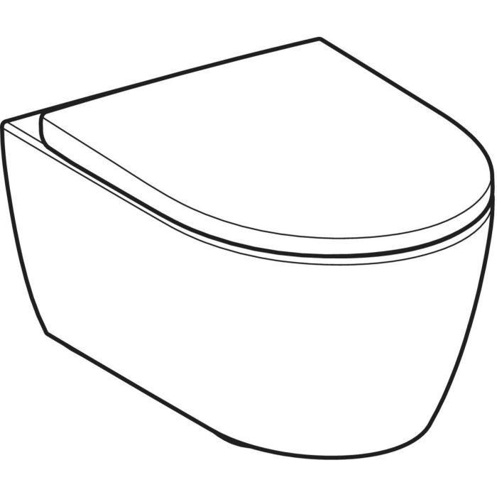 Підвісний унітаз Geberit iCon, TurboFlush, з кришкою дюропласт (503.045.00.1)