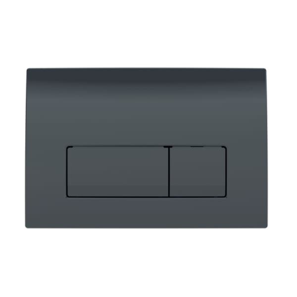 Змивна клавіша Geberit Delta50 для подвійного змиву, Square Чорний (115.119.DW.1)