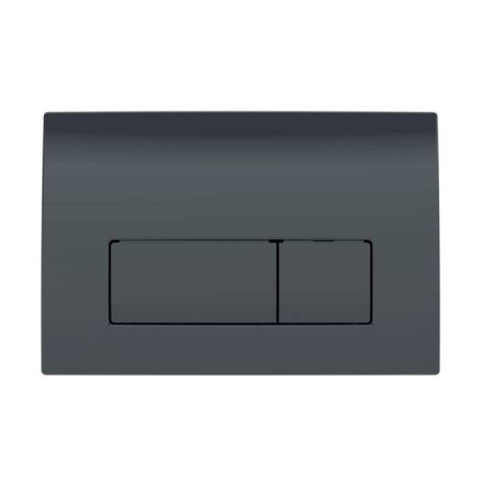 Змивна клавіша Geberit Delta50 для подвійного змиву, Square Чорний (115.119.DW.1)