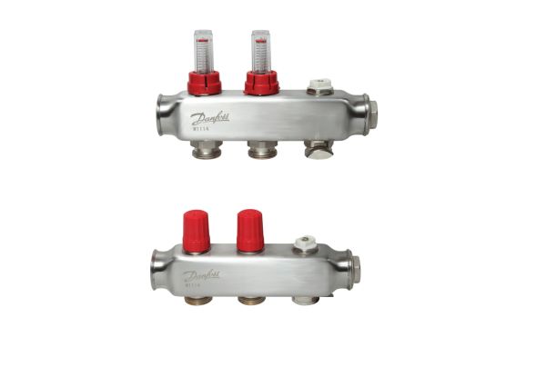 Колектор Danfoss SSM-F 2+2 з ротаметрами (088U0752)