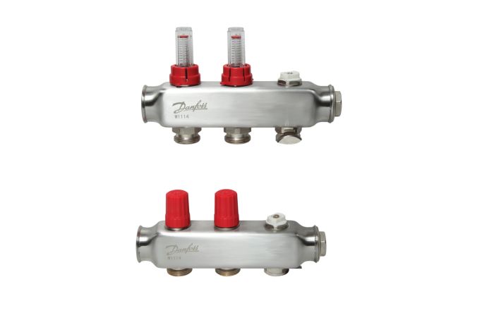 Колектор Danfoss SSM-F 2+2 з ротаметрами (088U0752)