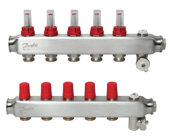 Колектор Danfoss SSM-F 5+5 з ротаметрами (088U0755)
