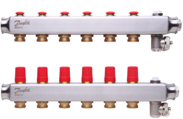 Колектор Danfoss SSM-F 6+6 без ротаметрів (088U0806)