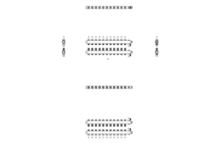 Колектор Danfoss SSM-F 11+11 з водоміром (088U0761)