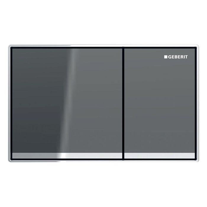 Змивна клавіша Geberit Omega60, для подвійного змиву, Square, врівень зі стіною, лава (115.081.JK.1)
