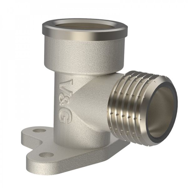 Кутник ВЗ з кріпленням водорозетка V&G 1/2" (VG-212102)